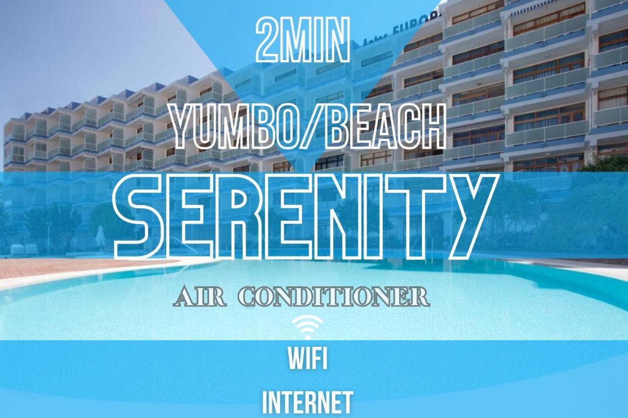 Serenity Yumbo - Europa Appartment 2Min Yumbo - 5Min From Beach - Wifi Free - Air Conditioner - Private Services - Free Welcome Book - Cohote Conserjeria Gran Canaria Playa del Inglés Exteriör bild